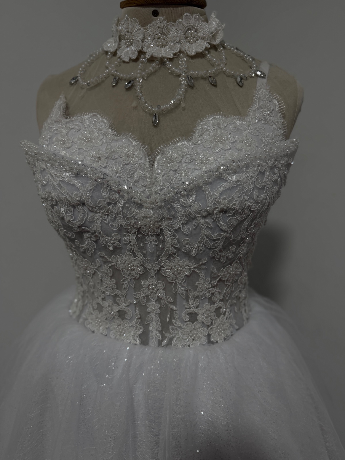 Robe matiage dentelle blanc