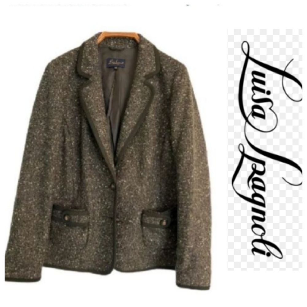 Une veste 85% en laine vierge AUTHENTIQUE de la marque LUISA SPAGNOLI