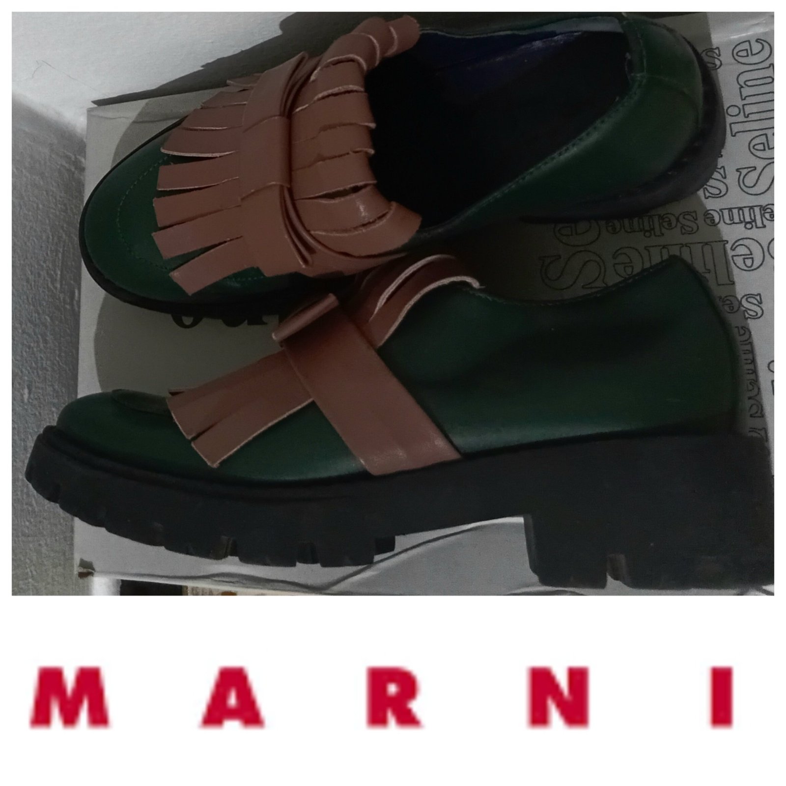 Des derbies en cuir AUTHENTIQUE tendance de la marque MARNI