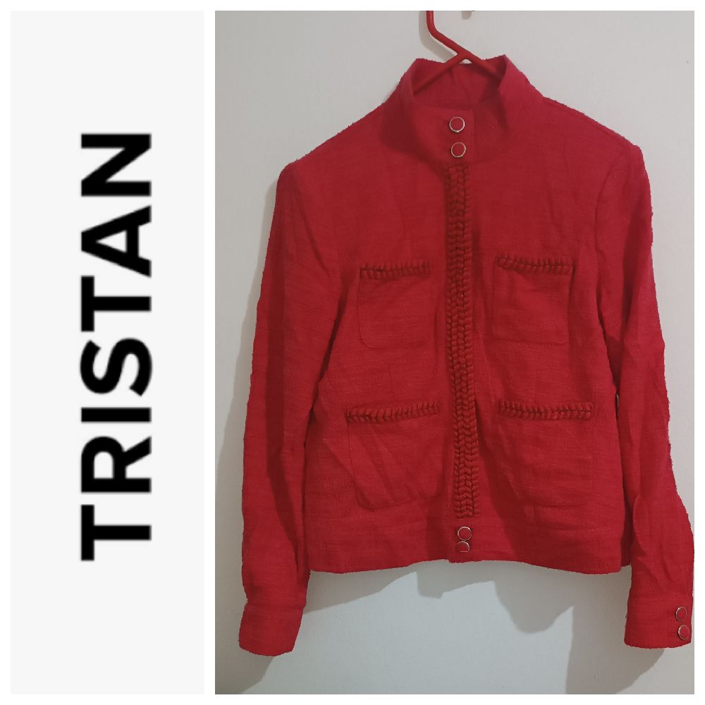 Une veste hyper classe en tweed de la marque TRISTAN
