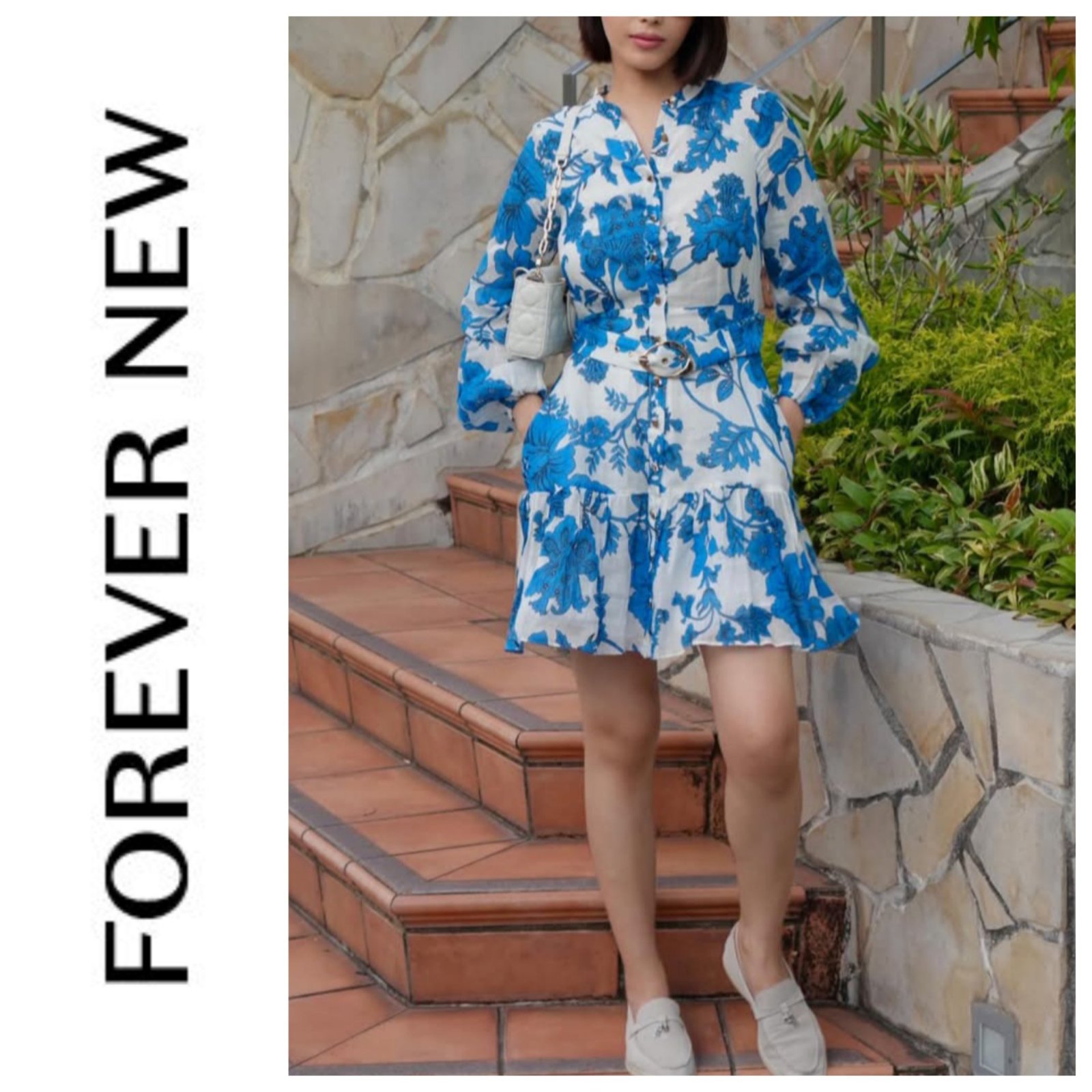 Une robe stylée à manches longues de la marque NEW FOREVER 