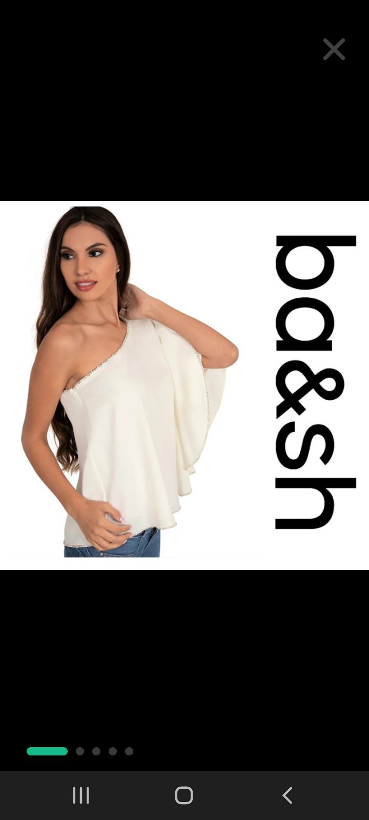 Une chemise à manches asymétriques de  la marque BA&SH "PROMO 