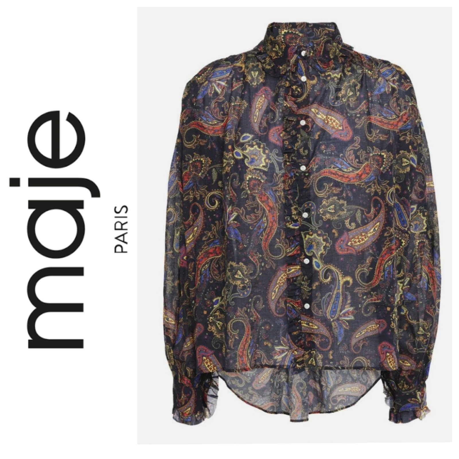 Une sublime chemise tendance AUTHENTIQUE de la marque MAJE
