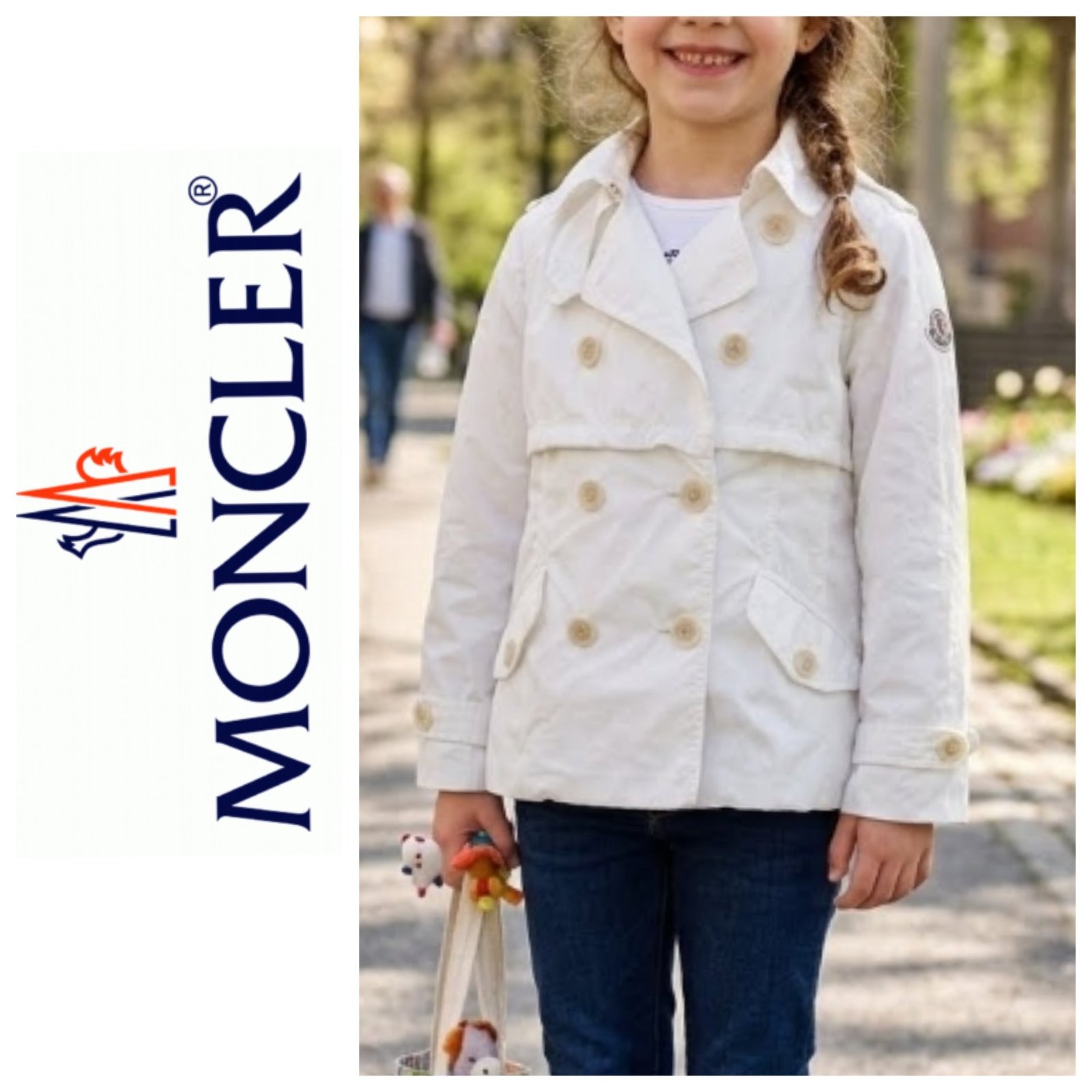 Un trench coat à capuche AUTHENTIQUE de la marque MONCLER
