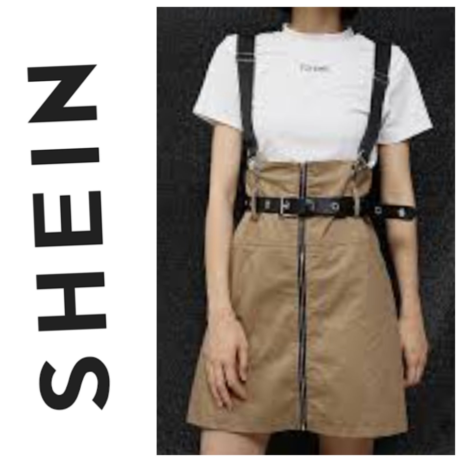 Une robe tablier de la marque SHEIN