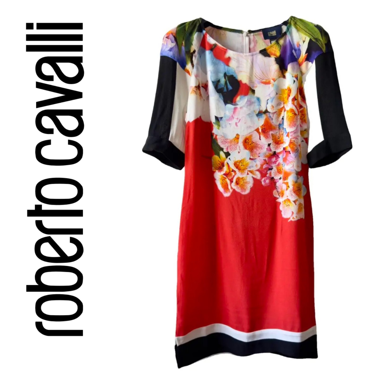 Une robe 💯  viscose AUTHENTIQUE avec son numéro de série de la marque ROBERTO CAVALLI