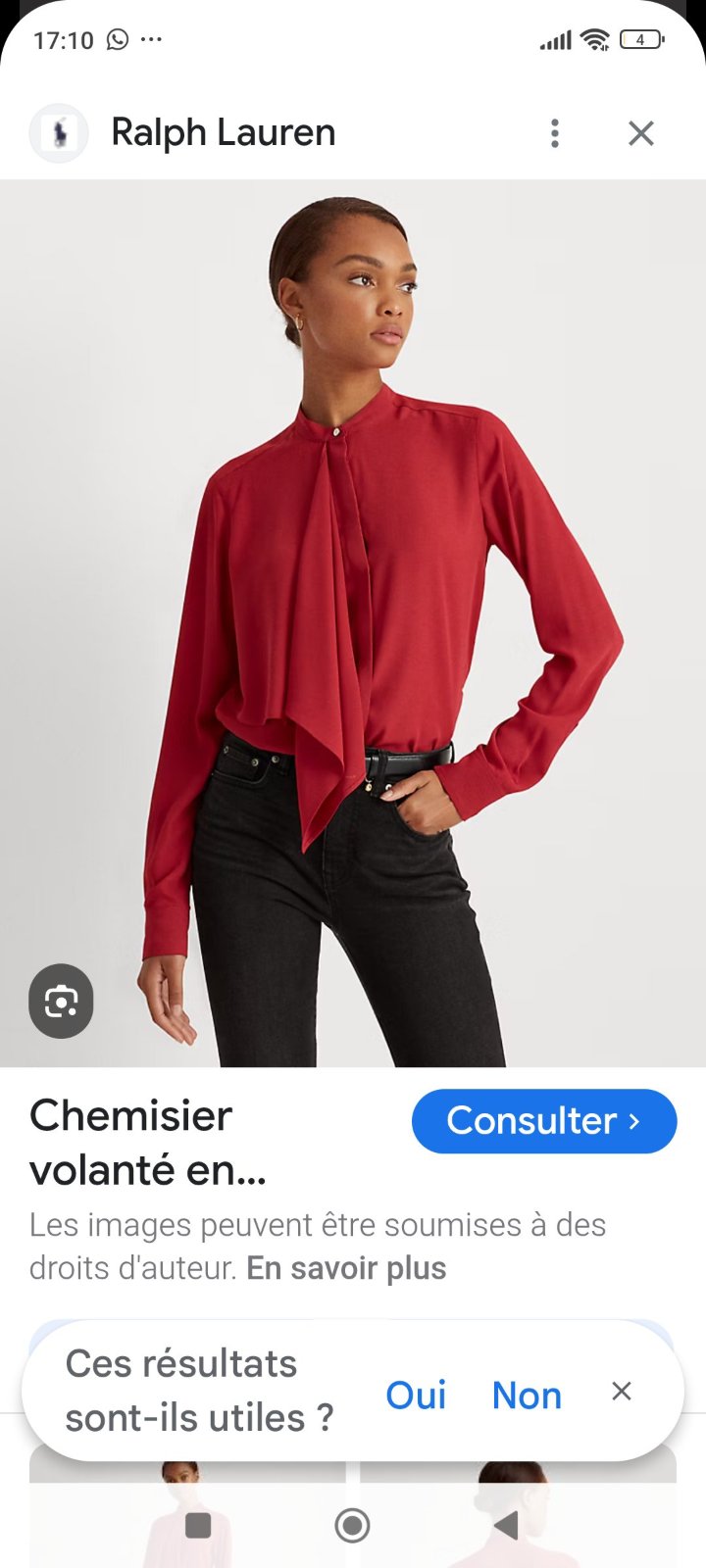 Une jolie chemise à cravate en paillettes de la marque MEW COLLECTION
