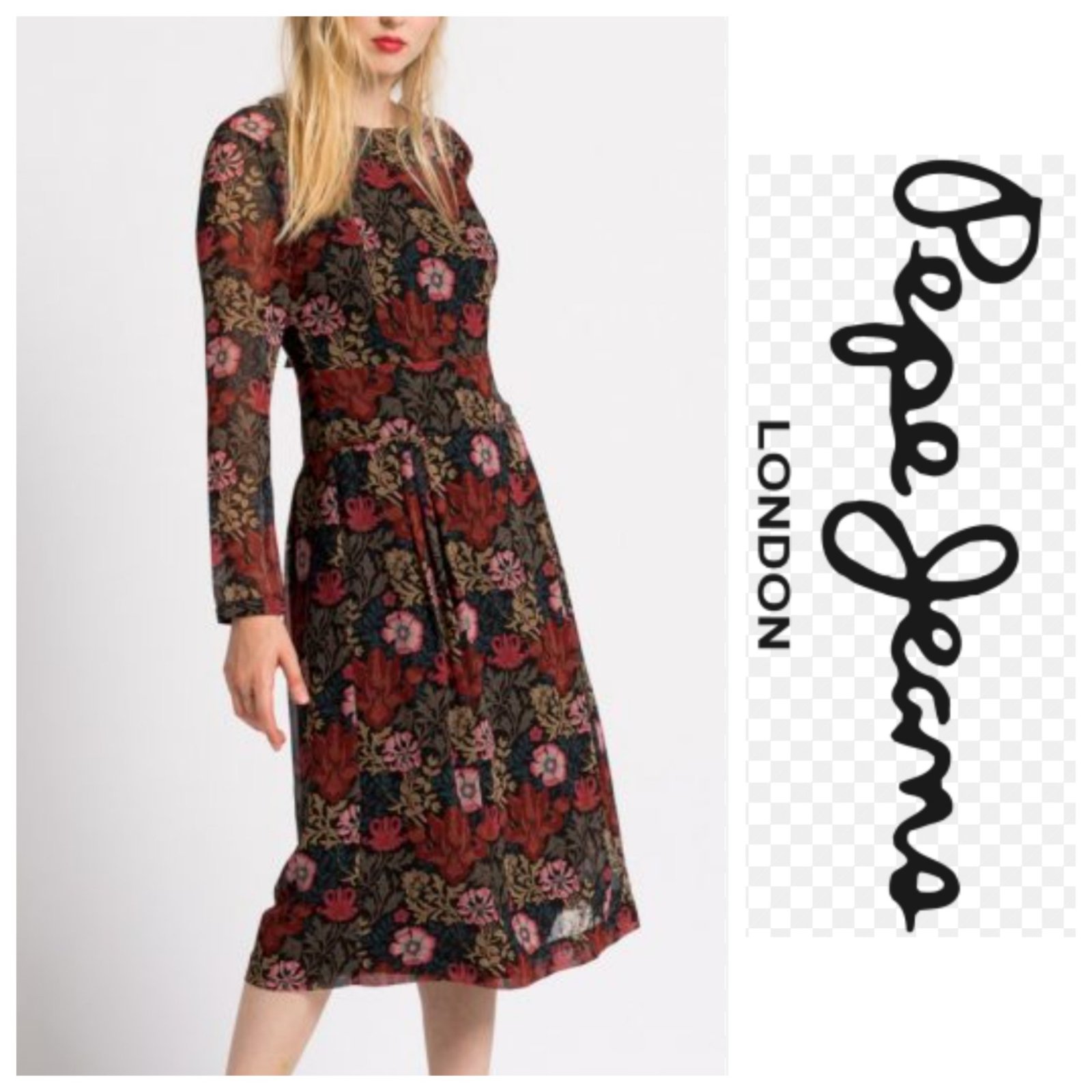 Une magnifique robe mi-longue AUTHENTIQUE de la marque PEPE JEANS