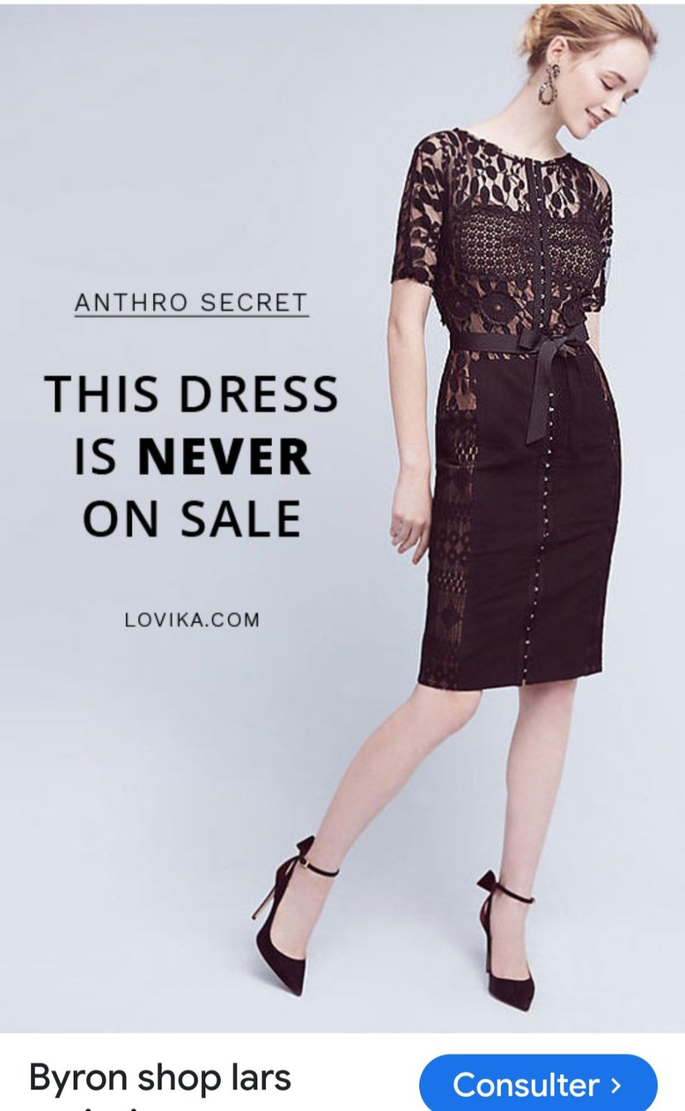 Une magnifique robe stylée de la marque ANTHROPOLOGIE 