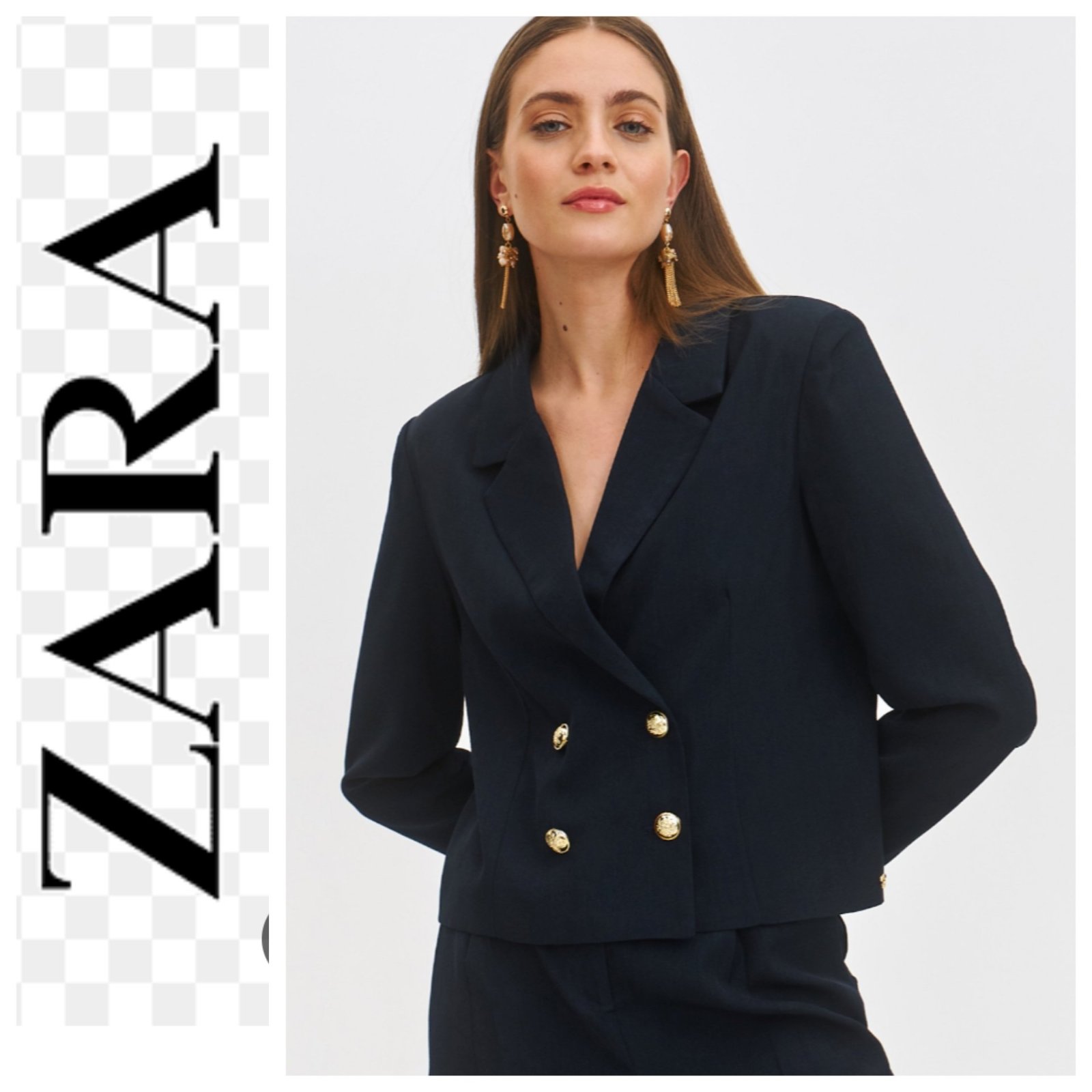 Une magnifique blazer à doube boutonnage de la marque ZARA