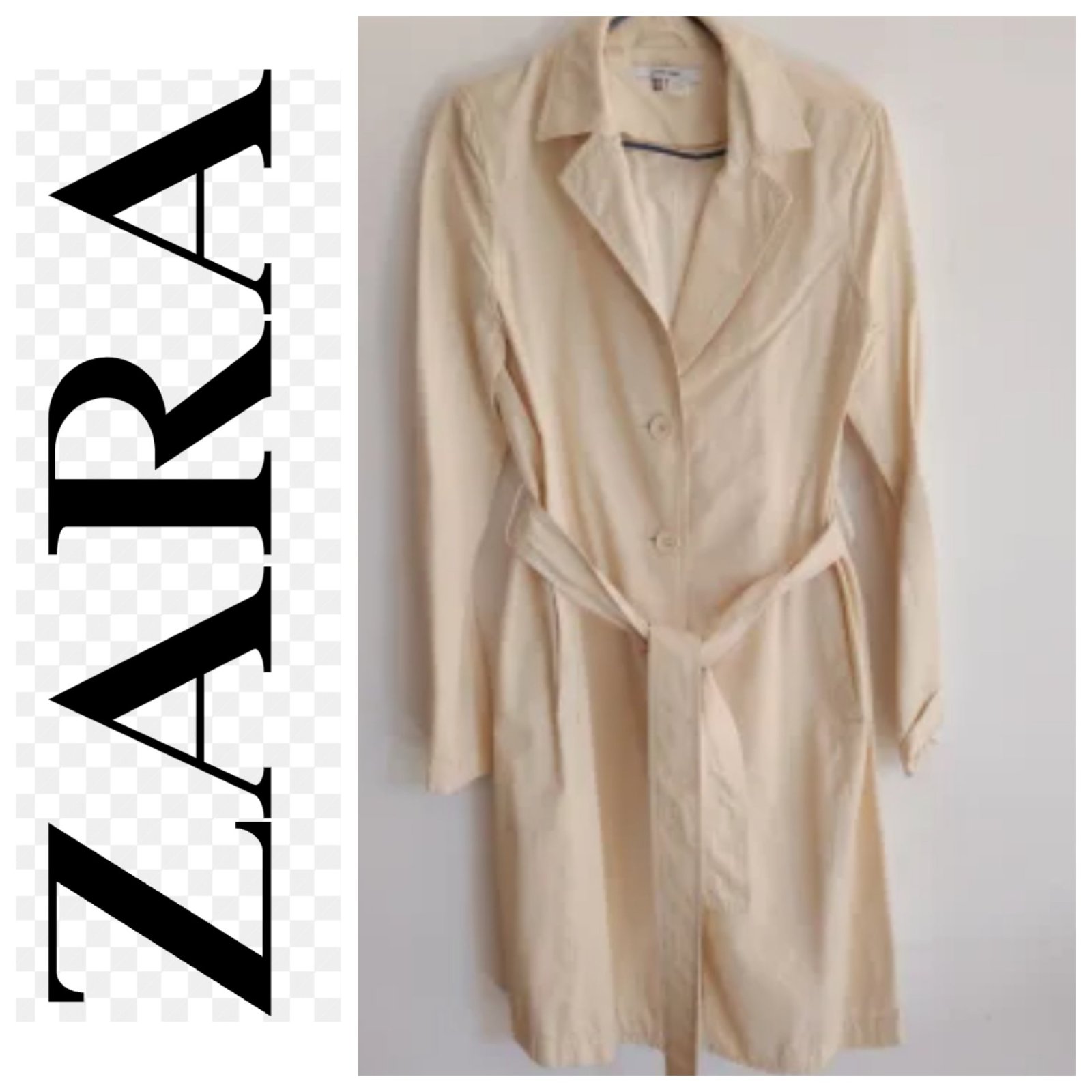 Un trench-coat à ceinture de la marque ZARA