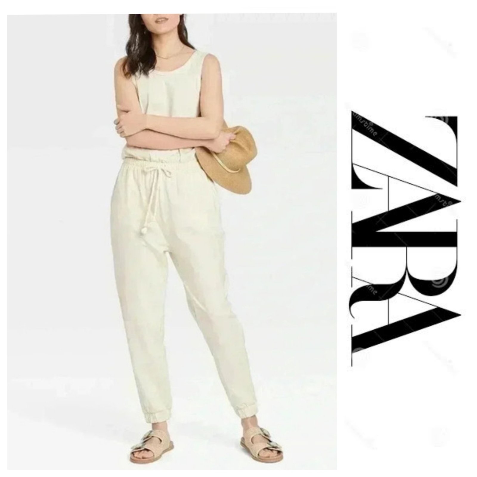 Une combinaison avec cordon à serrage à la taille de la marque ZARA "PROMO 
