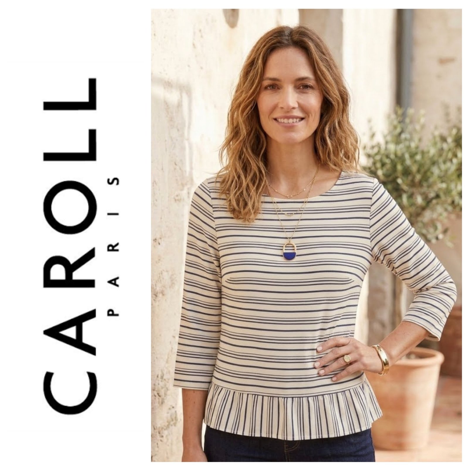 Chemisier hyper classe rayée de la marque CAROLL