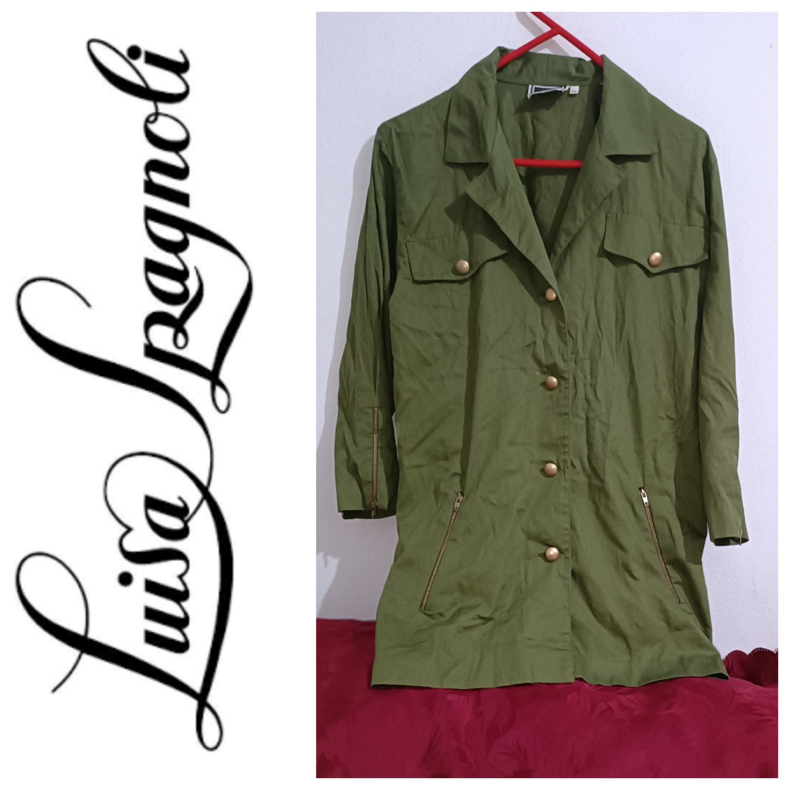 Une veste chemise hyper classe AUTHENTIQUE de la marque LUISA SPAGNOLI