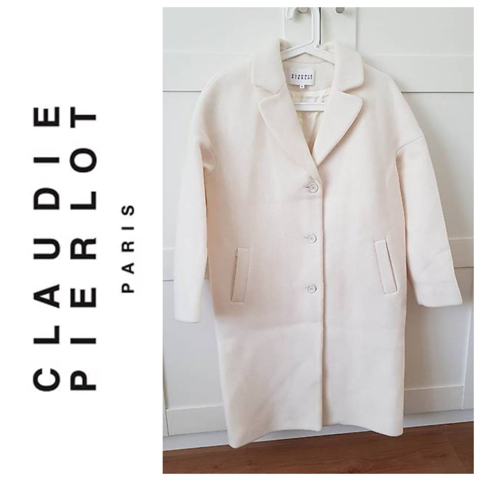 Un manteau 75% en laine vierge AUTHENTIQUE de la marque CLAUDIE PIERLOT 