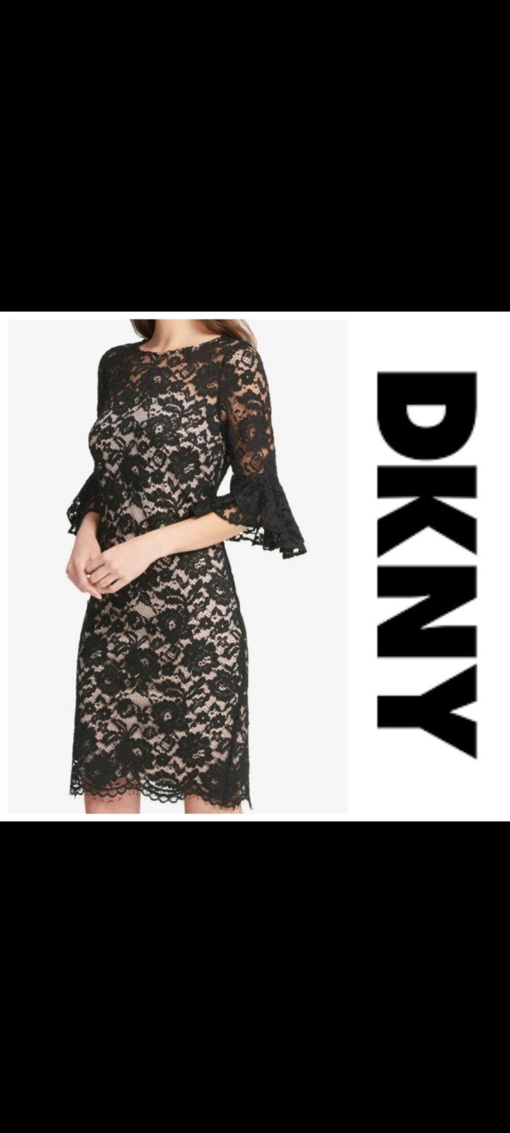 Une magnifique robe en guipure AUTHENTIQUE de la marque DKNY