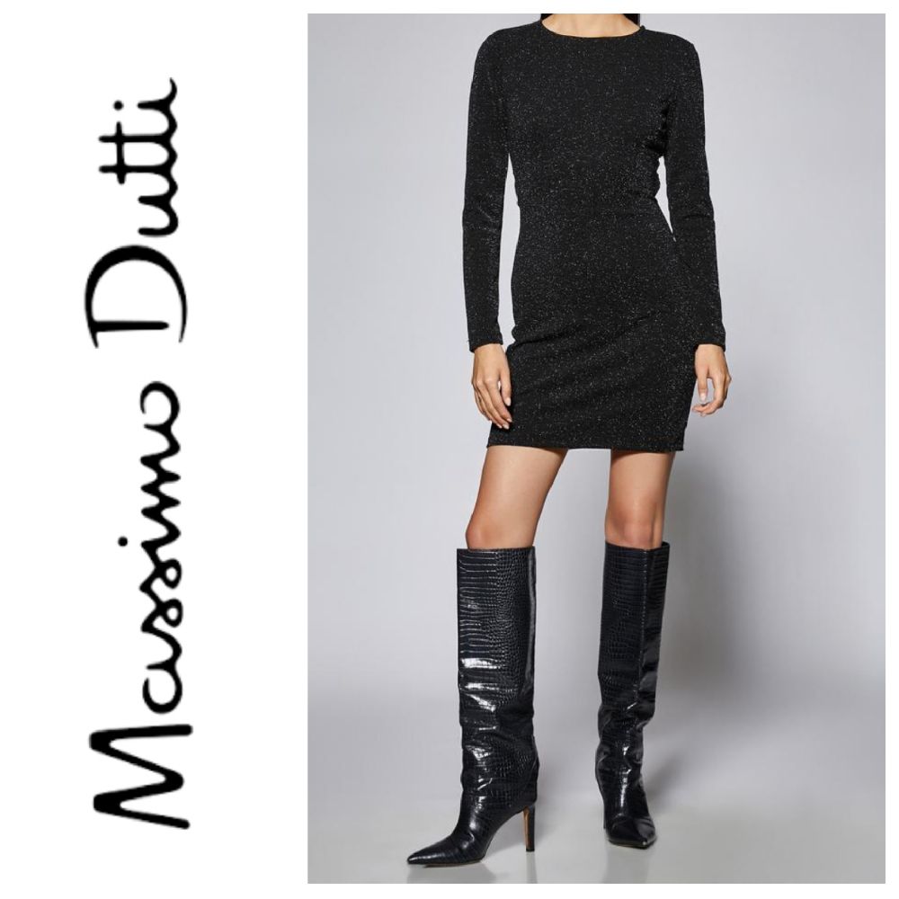 Une jolie robe métallisée AUTHENTIQUE de la marque MASSIMO DUTTI PROMO DU JOUR 