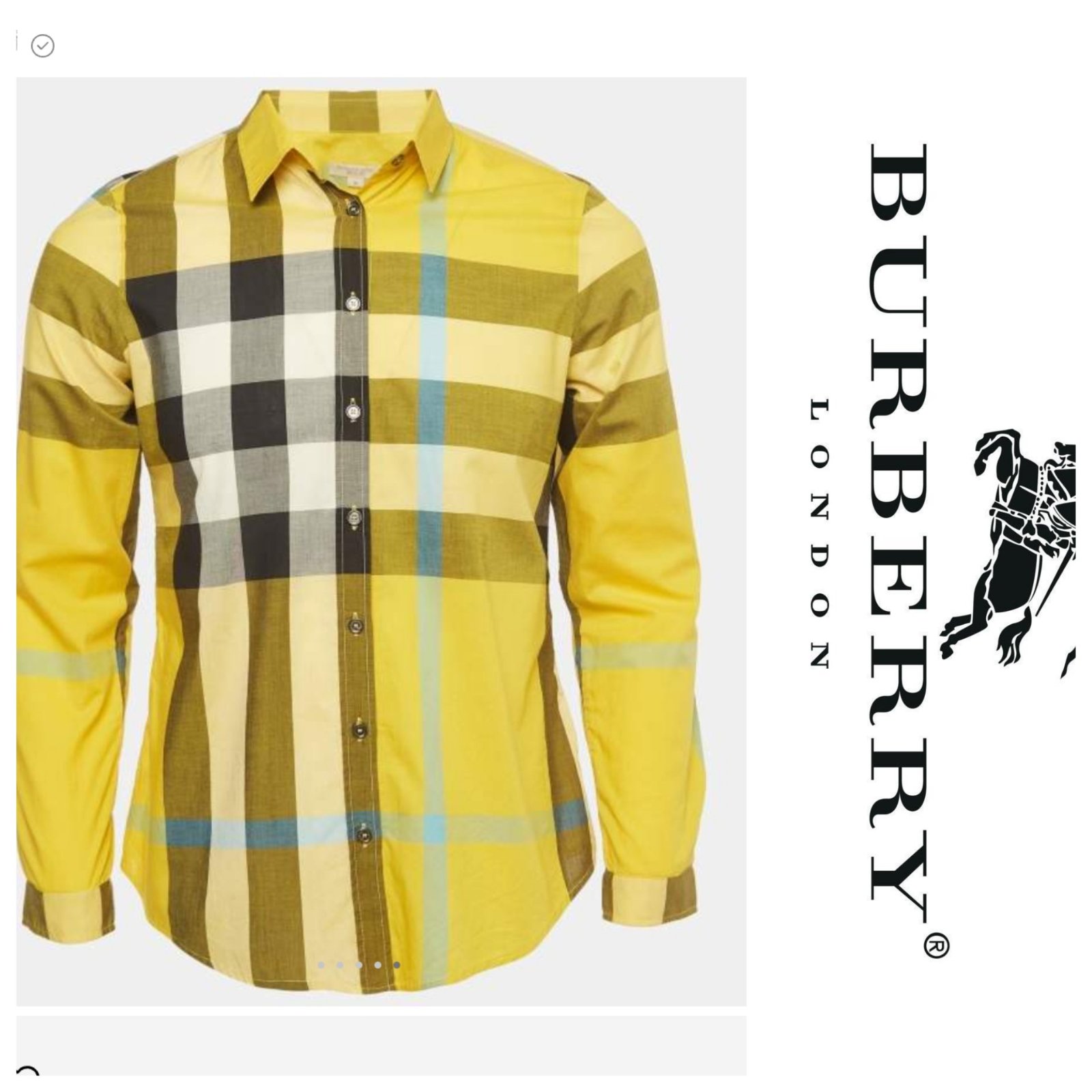 Une chemise AUTHENTIQUE de la marque BURBERRY pour homme