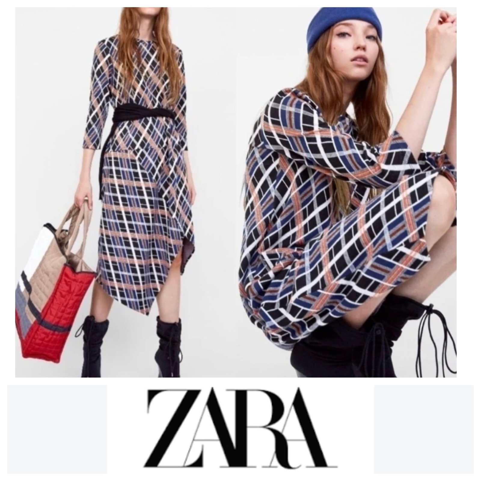 Une robe asymétrique de la marque ZARA