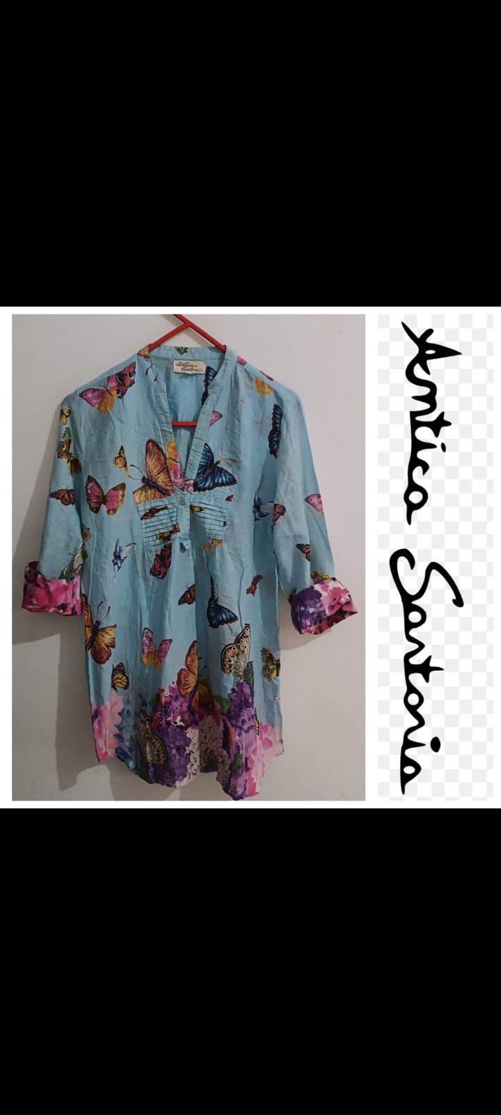 Une chemise 💯 cotton décontractée de la marque ANTICA SARTORIA "PROMO "