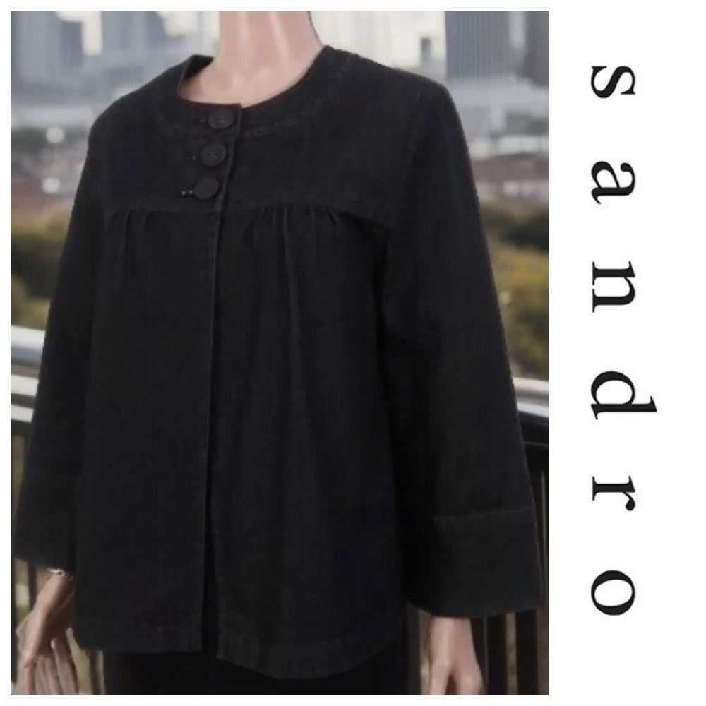Une veste cape en velour côtelé AUTHENTIQUE de la marque SANDRO