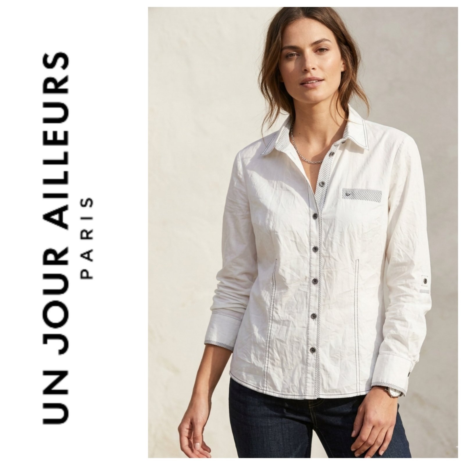 Une chemise classique AUTHENTIQUE de la marque UN JOUR AILLEURS 