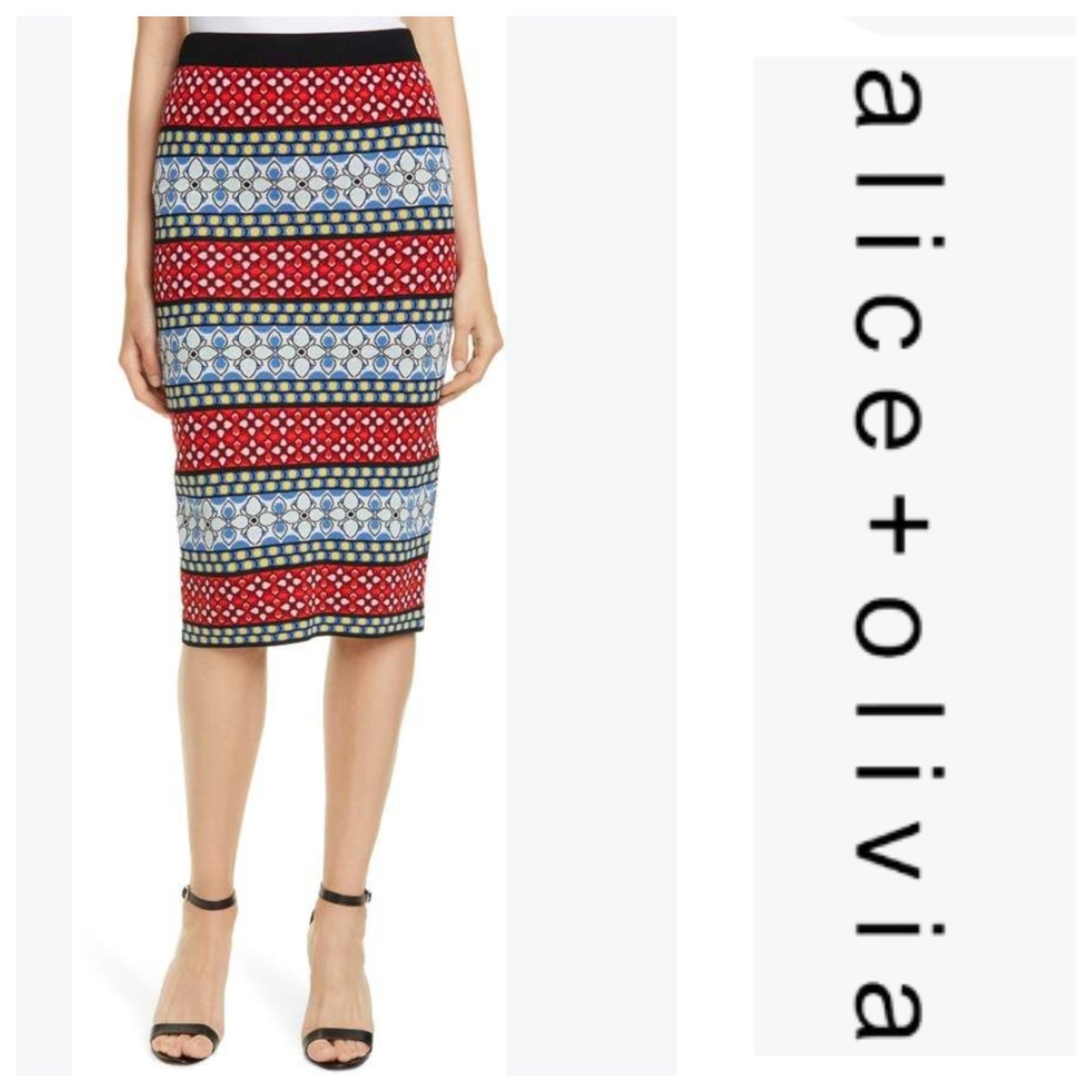 Une jupe en maille AUTHENTIQUE de la marque ALICE + OLIVIA 