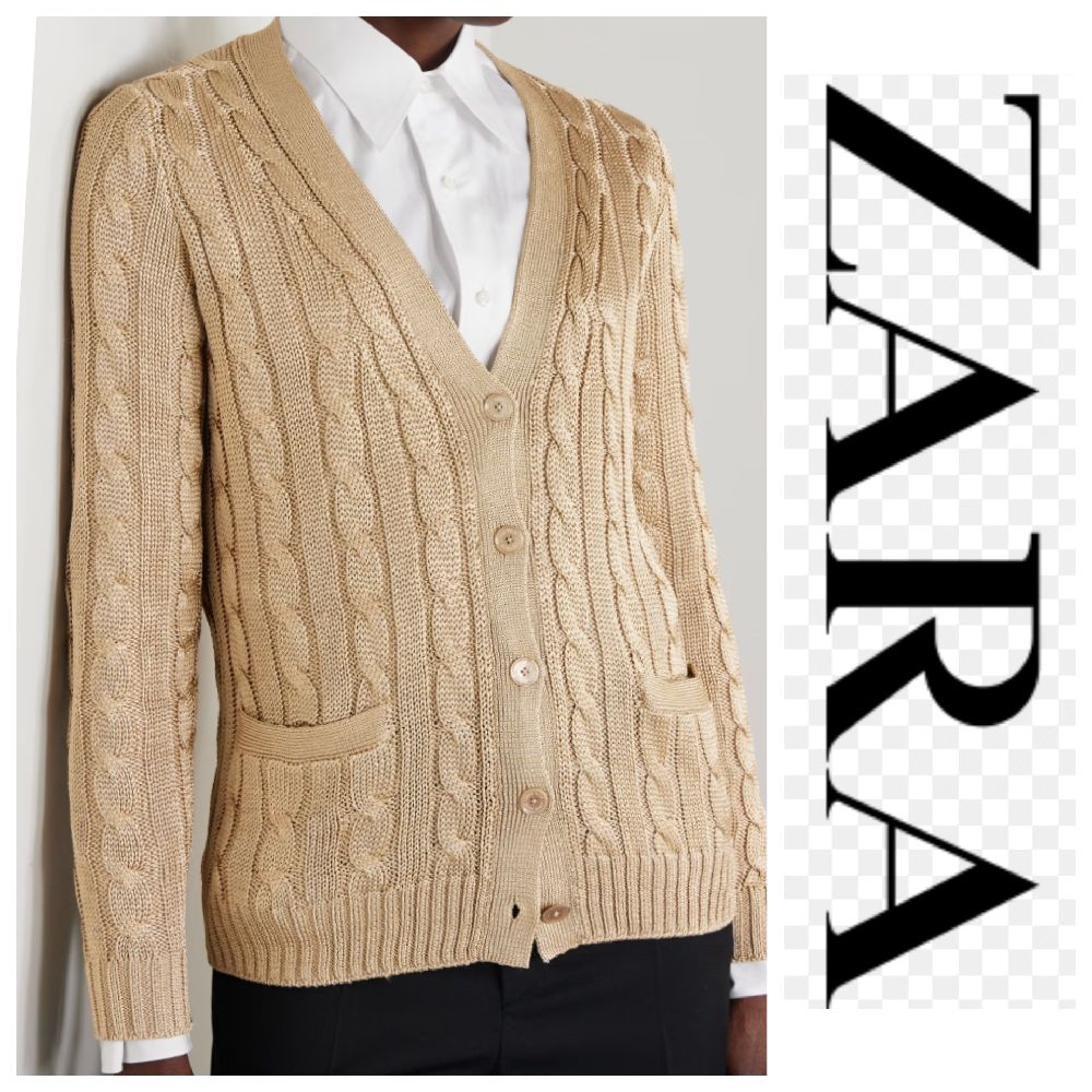 Un cardigan en maille trocoté de la marque ZARA" PROMO 