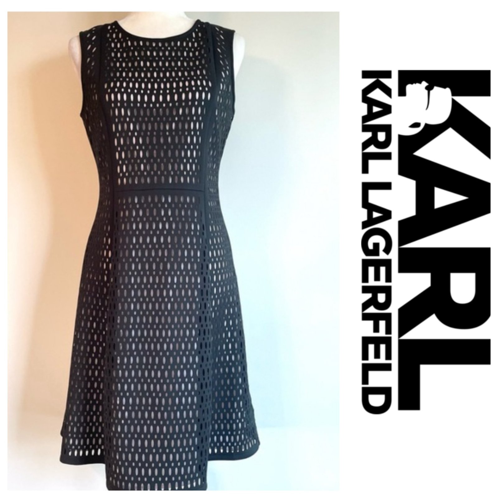 Une magnifique robe avec son numéro de série AUTHENTIQUE de la marque KARL LAGERFELD 