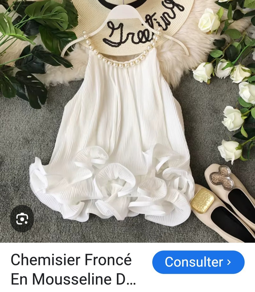 Un haut très chic à perles 