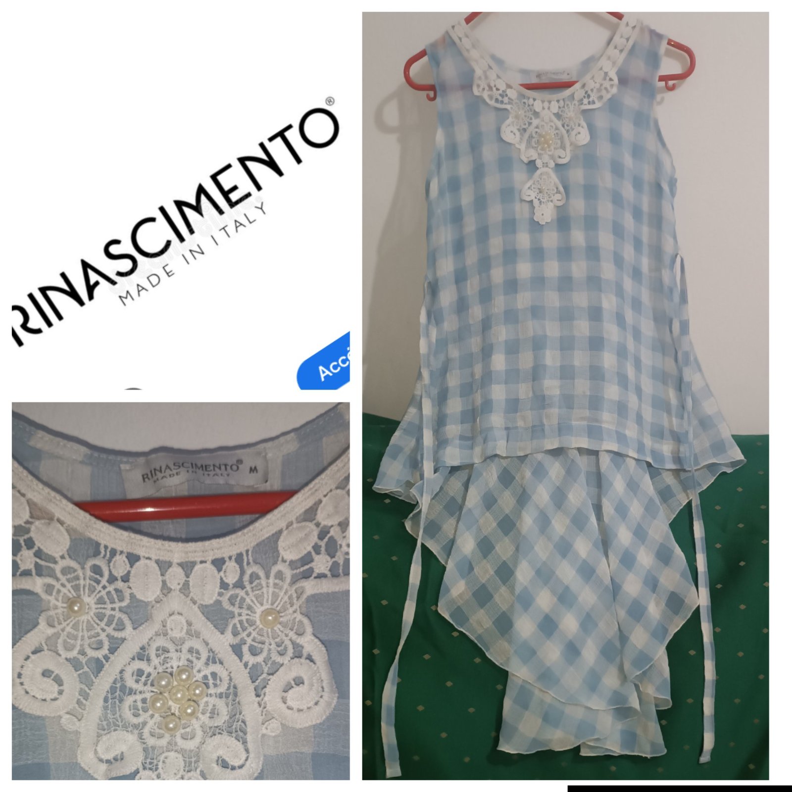 Une chemise brodée en avant très chic de la marque RINACIMIENTO "PROMO 
