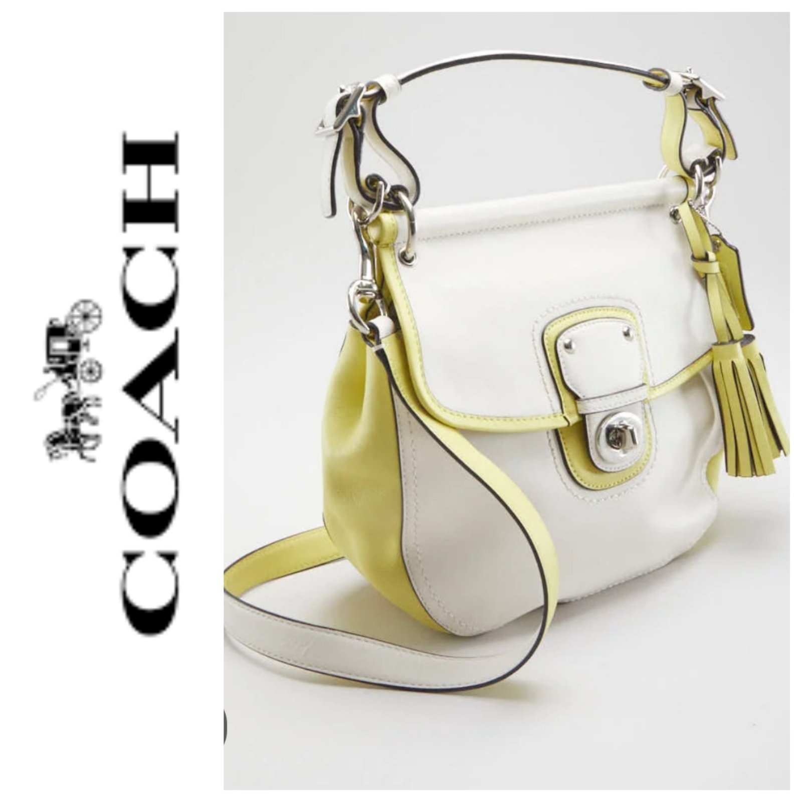 Un sac à bandoulièreen cuir AUTHENTIQUE de la marque COACH "PROMO 