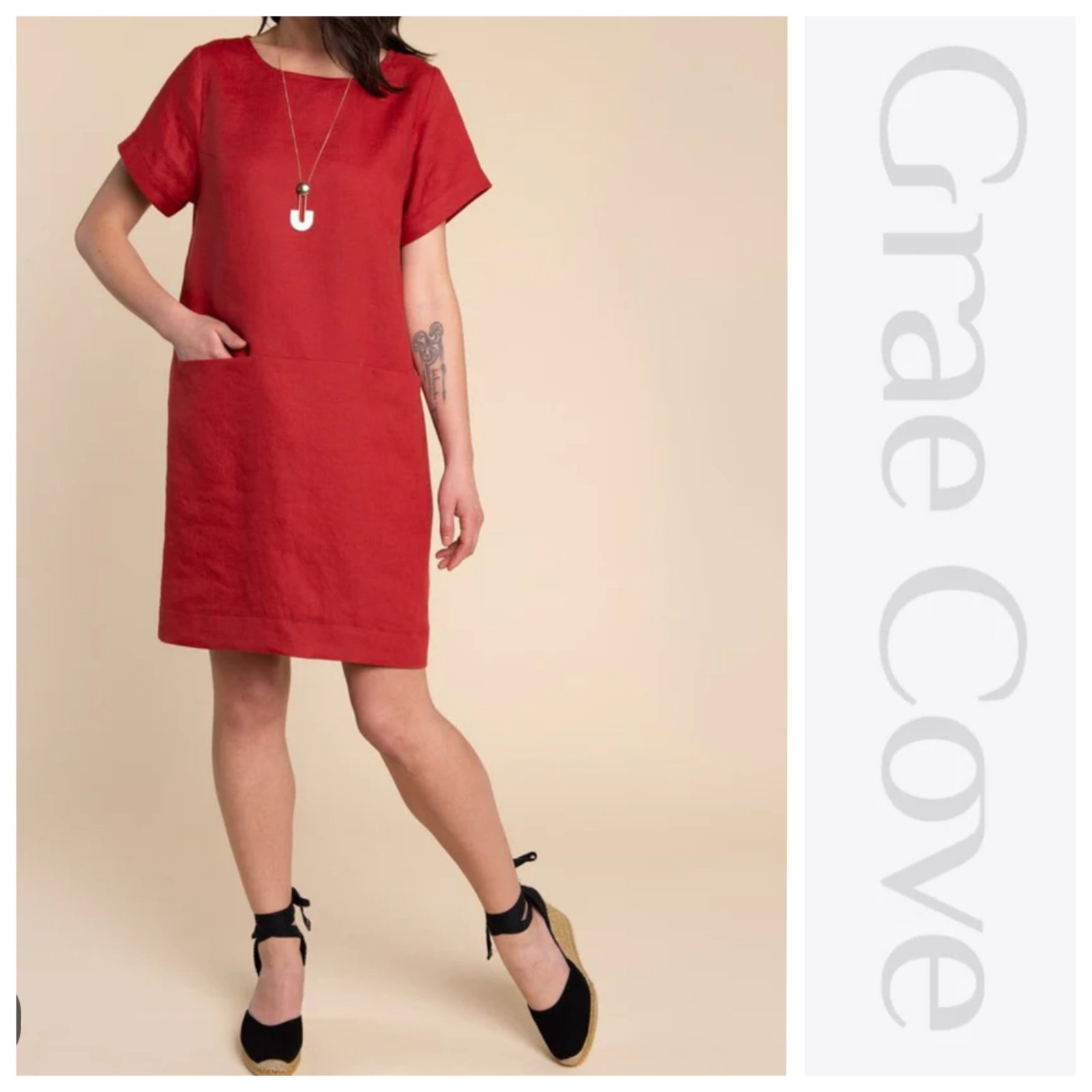Une robe 💯 kamraya ( en lin) de la marque GRAE COVE