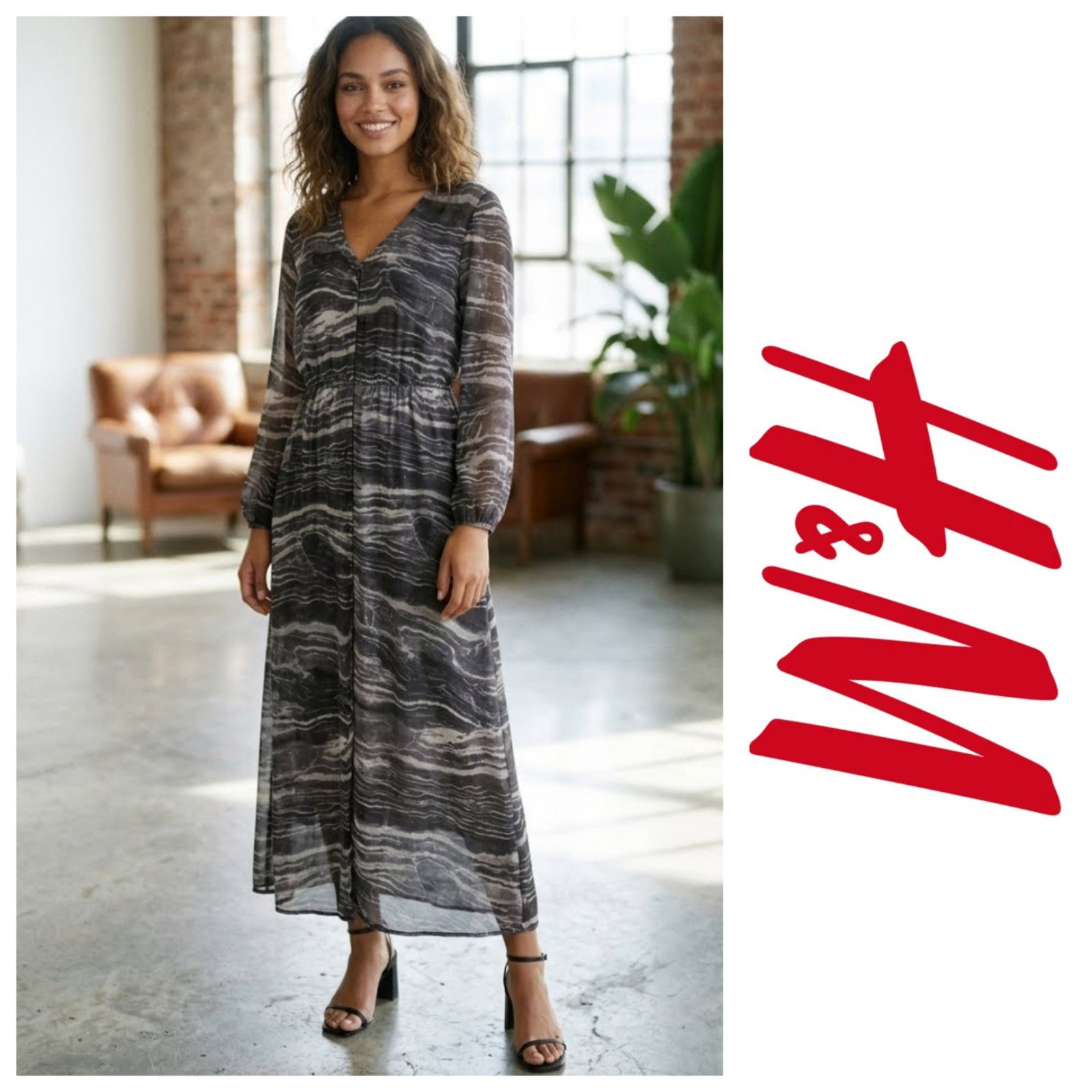 Une robe longue de la marque H&M