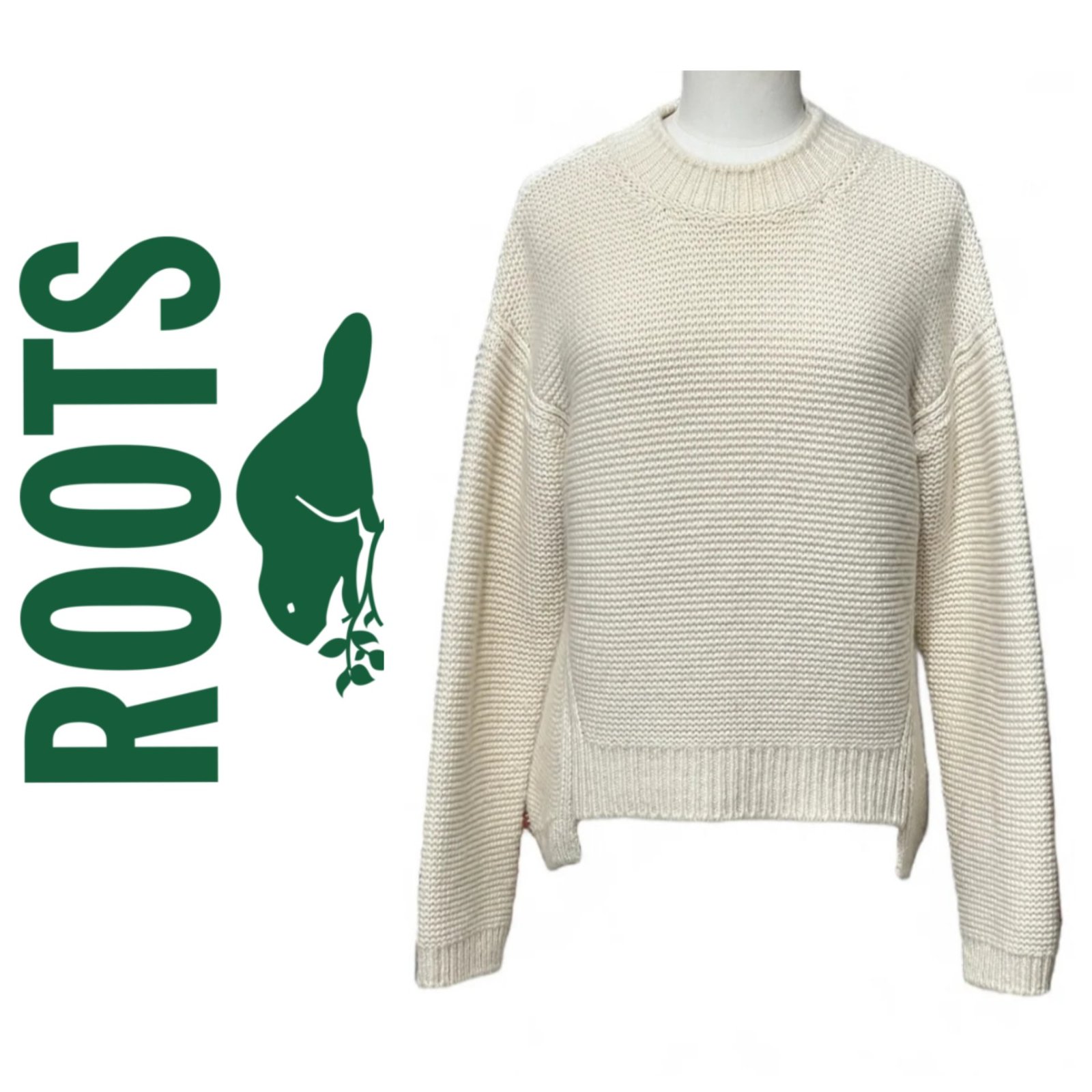 Un pull en tricot AUTHENTIQUE de la marque ROOTS