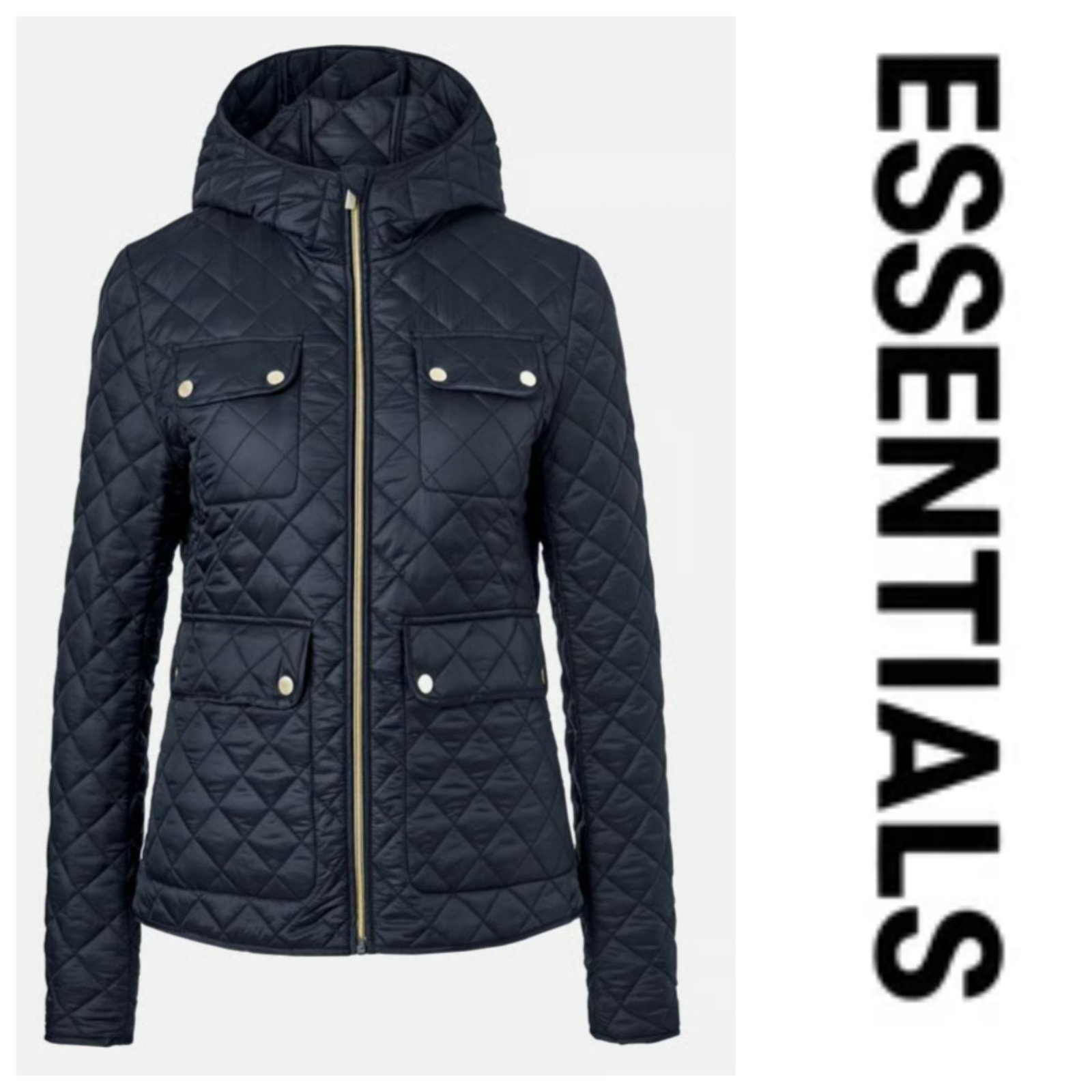 Une veste manteau hyper classe matelassée de la marque ESSENTIALS