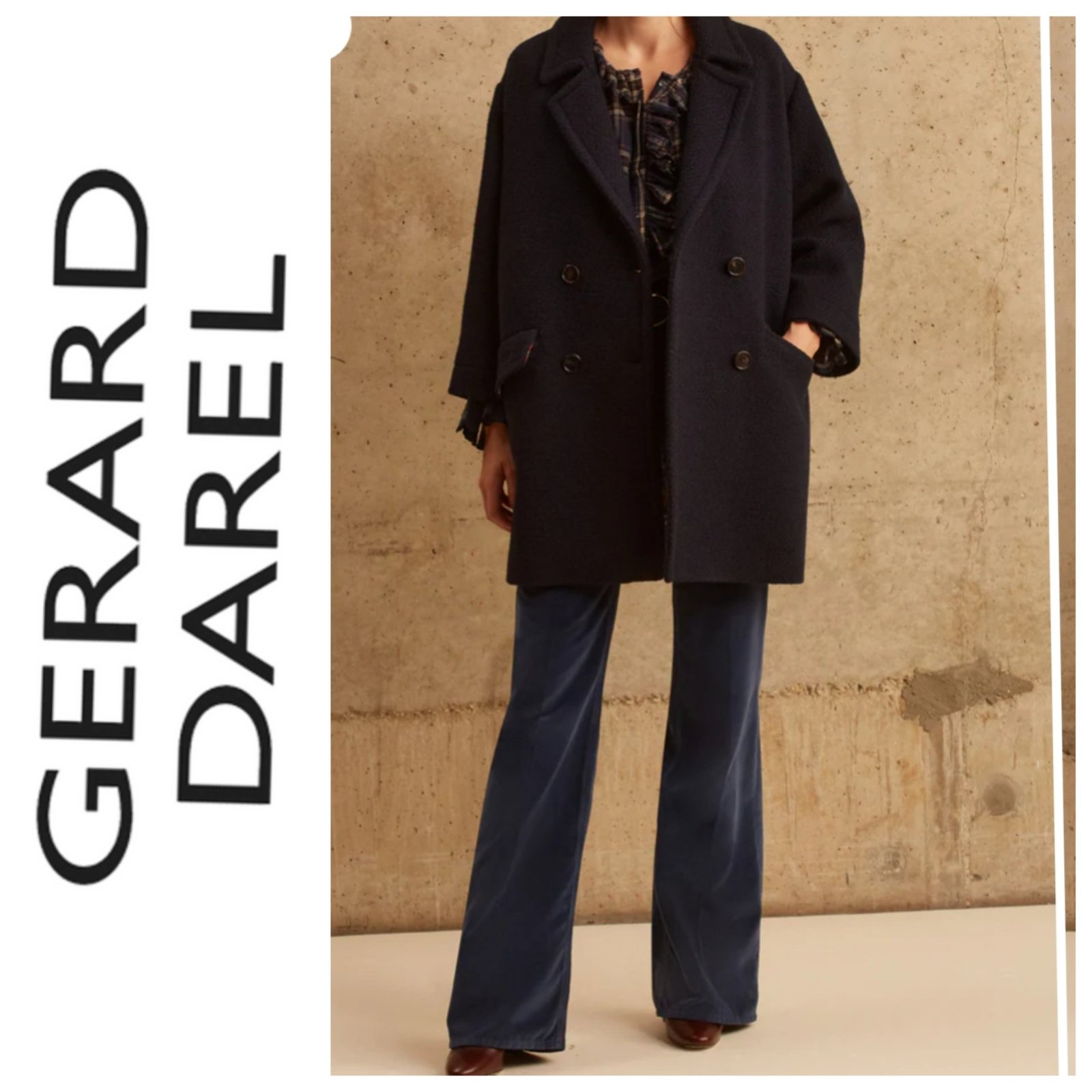 Un manteau hyper classe 70% en laine AUTHENTIQUE de la marque GÉRARD DAREL