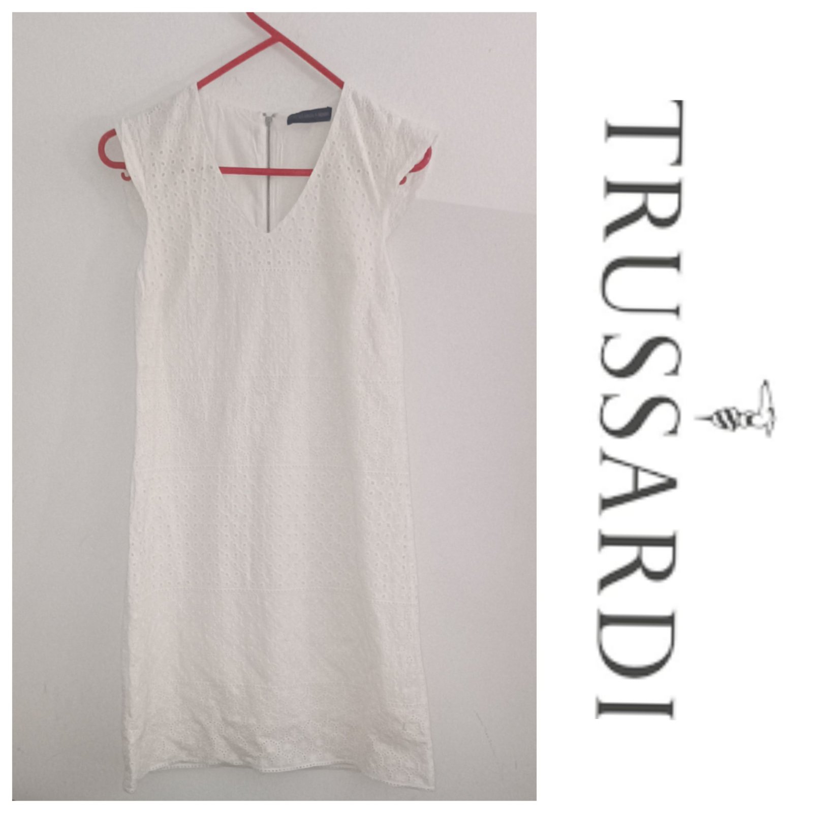 Une sublime robe à broderie anglaise de la marque TRUSSARDI