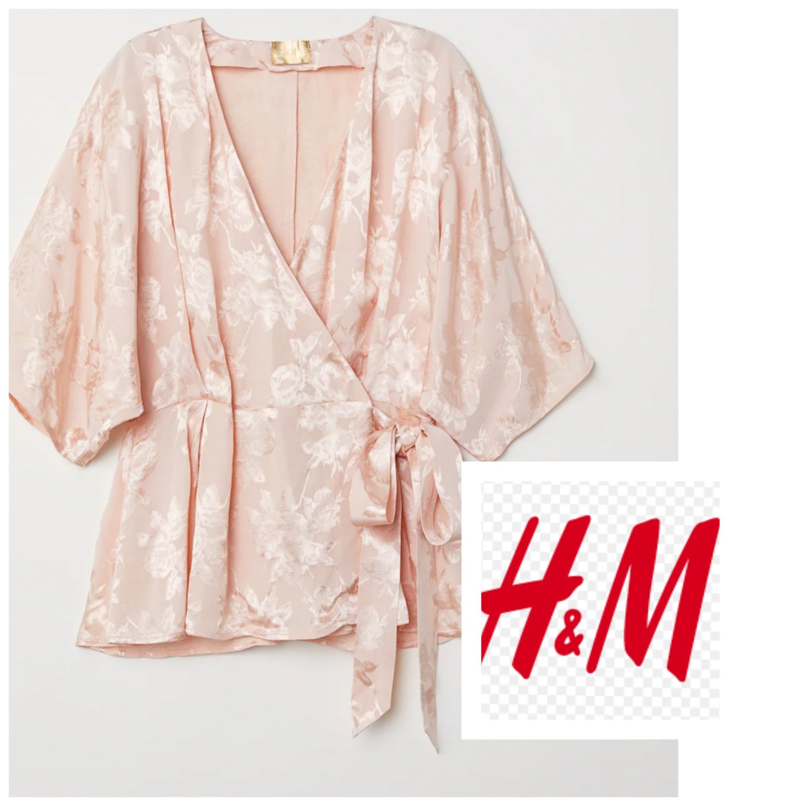 Une blouse cache coeur de la marque H&M