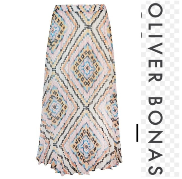 Une jupe mi-longue de la marque OLIVER BONAS "promo 