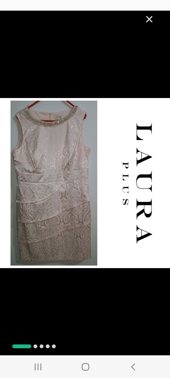 Une magnifique robe à perles en schwarovski de la marque LAURA "PROMO du jour 