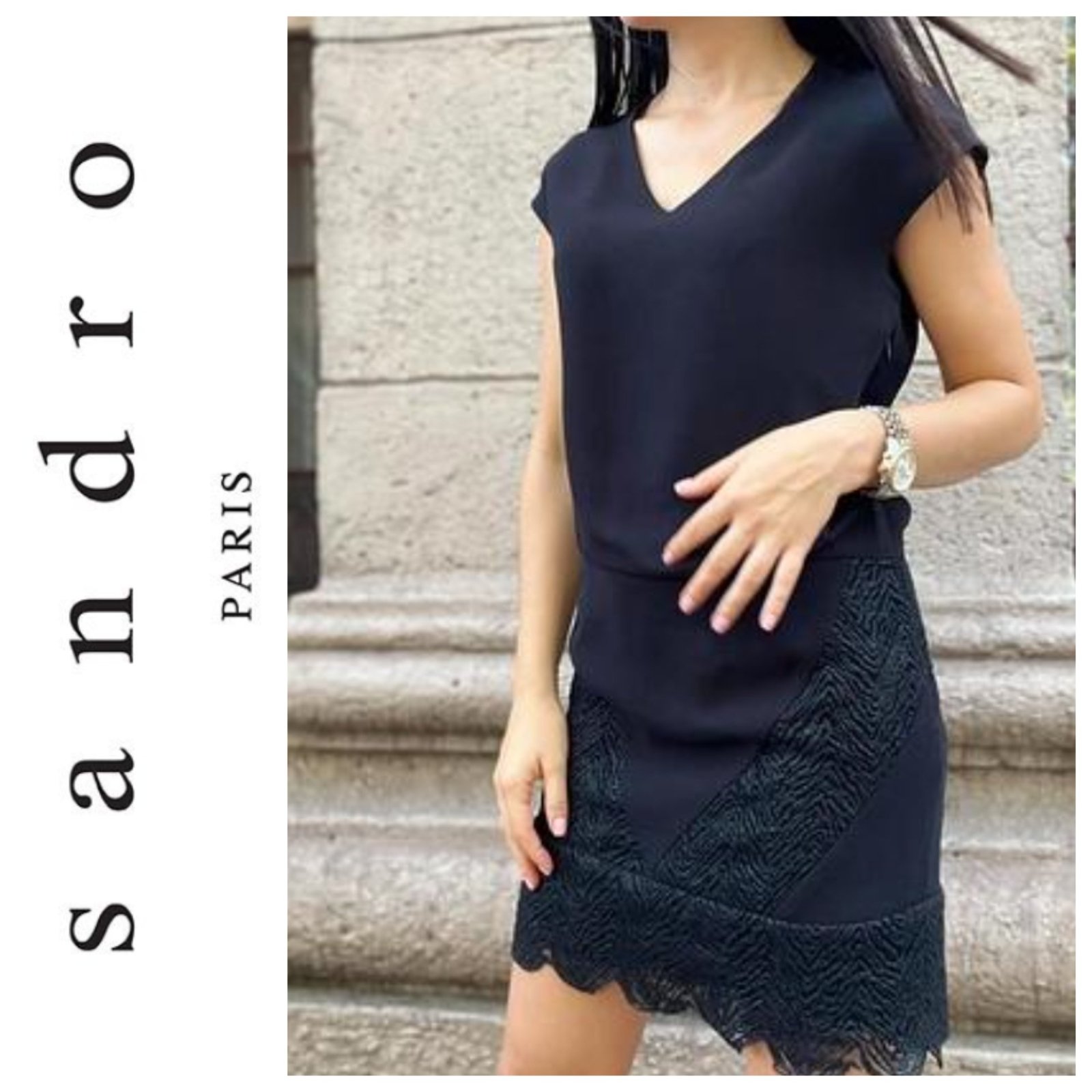 Une sublime robe hyper classe AUTHENTIQUE de la marque SANDRO 
