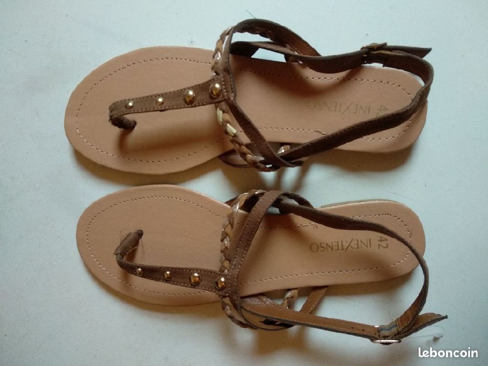 Sandales plates femme INEXTENSO – Taille 36