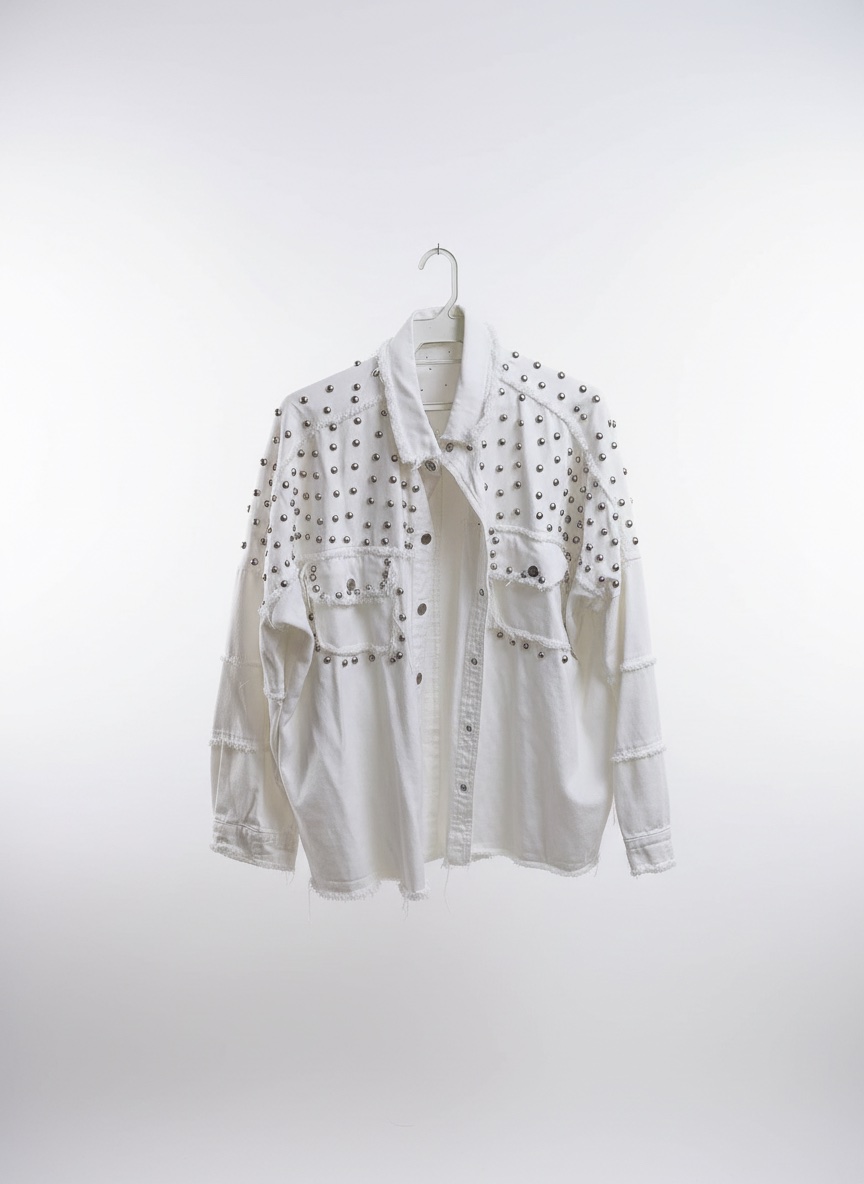 Veste jean blanche 