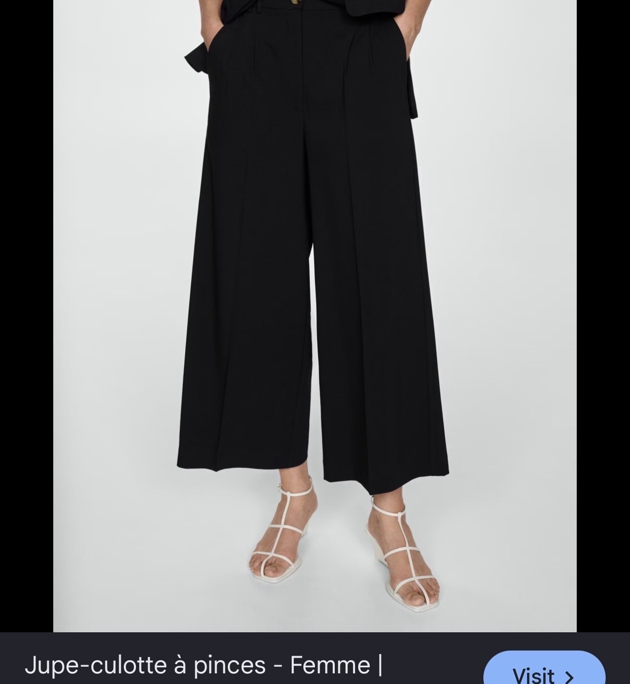 Jupe -culotte avec pinces 