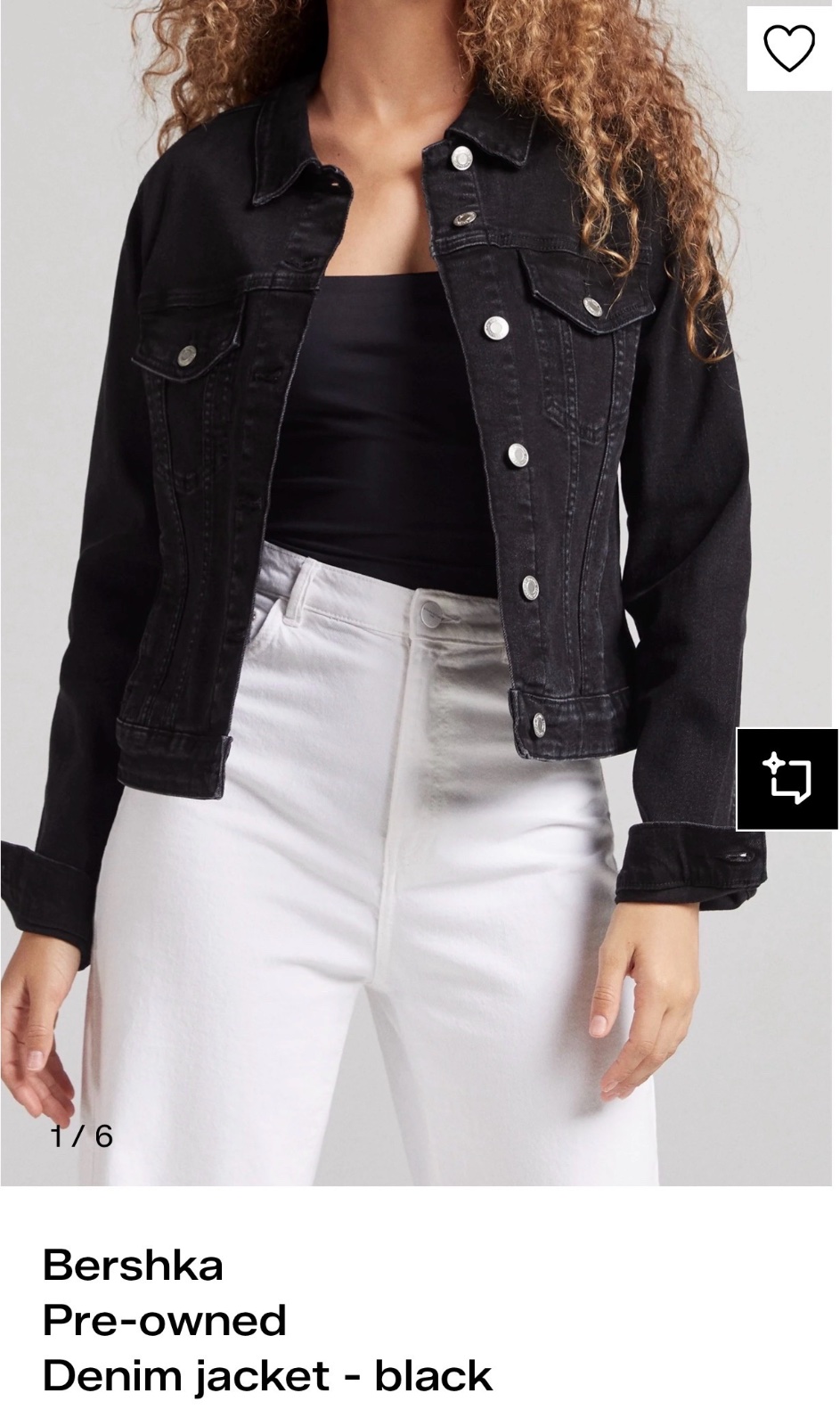 Veste en jean Bershka jamais porte 