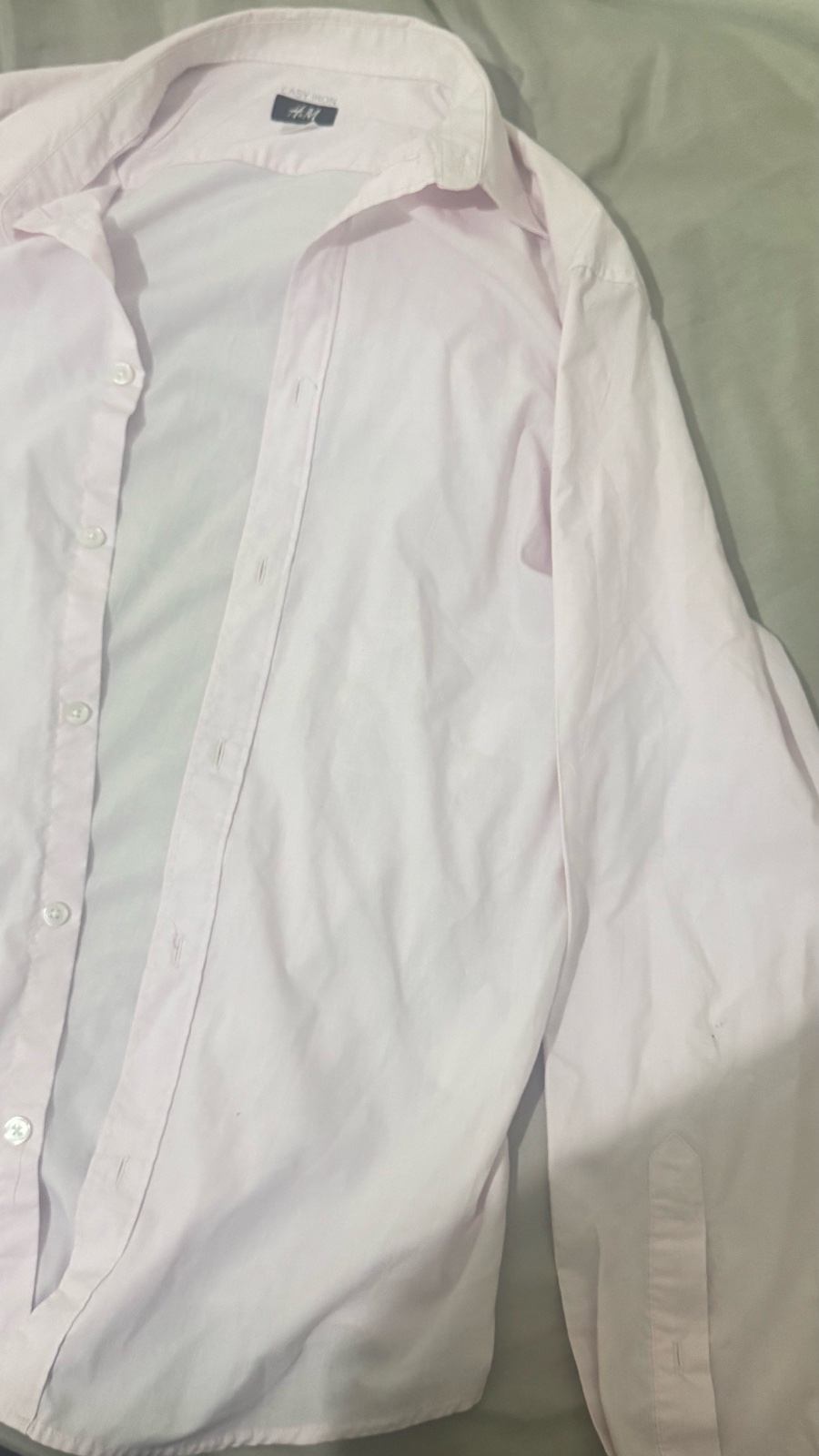 Chemise rose bébé
