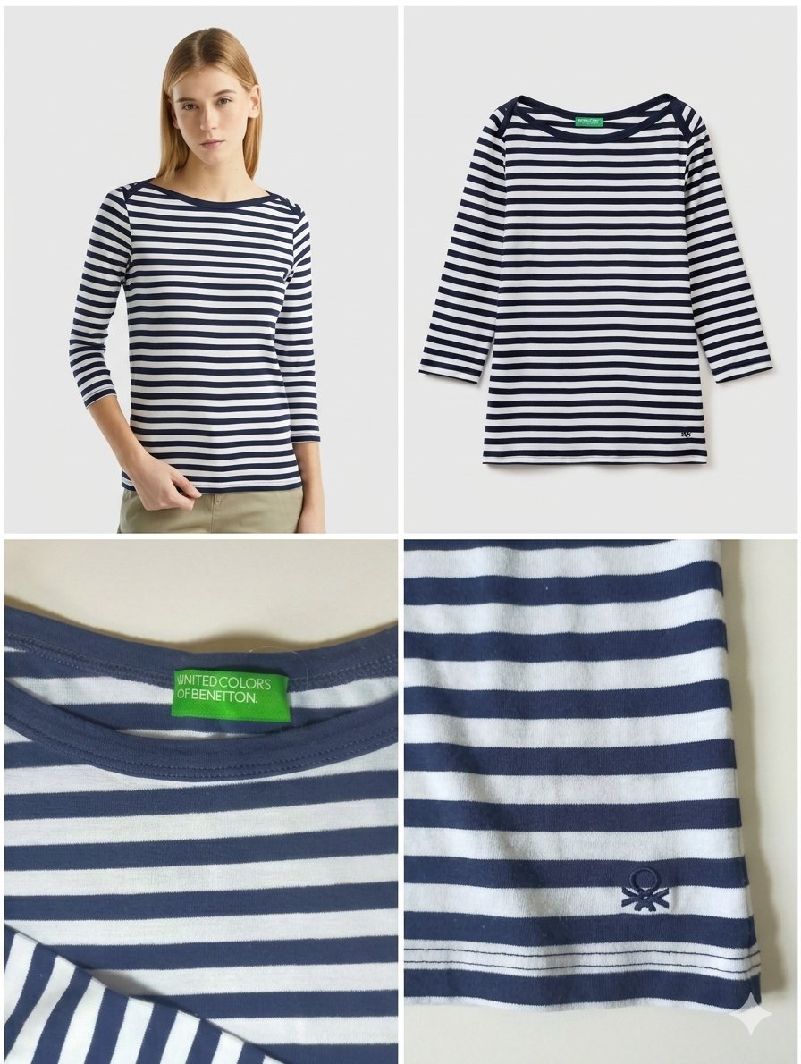 T-shirt à manches rayées