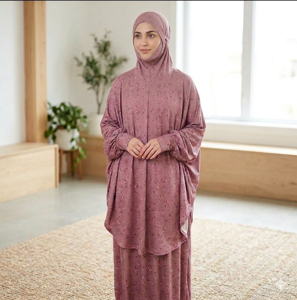 Abaya fleurie 