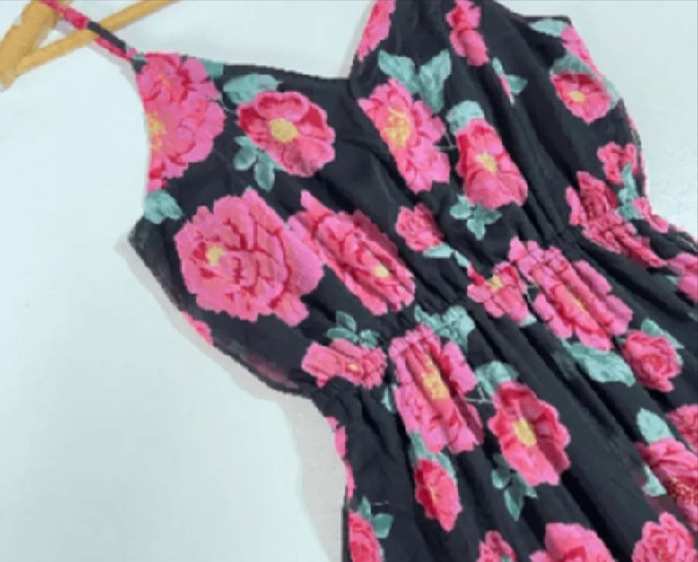 robe longue fleurie